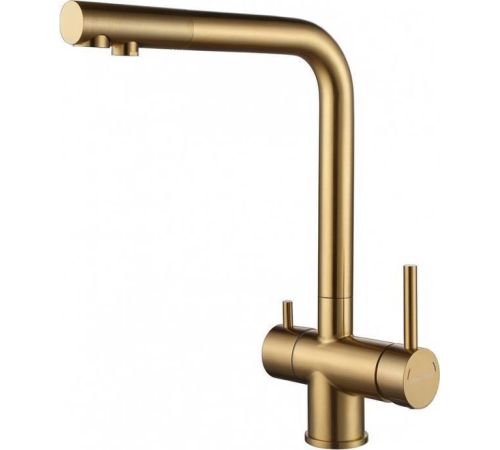 Смеситель Paulmark Skalen Sk213020-BG брашированное золото