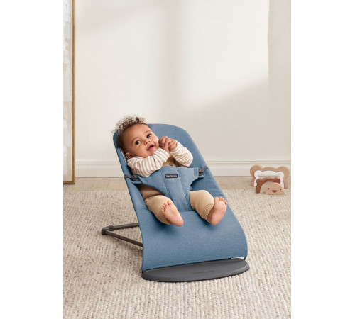 Шезлонг BabyBjorn Bliss Woven melange 0060.33 blue