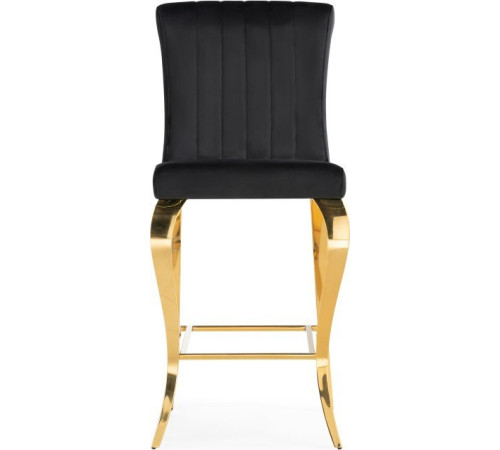 Стул Woodville Joan полубарный черный/золотой