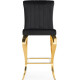 Стул Woodville Joan полубарный черный/золотой