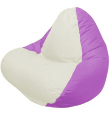 Кресло-мешок Flagman Relax Г4.1-008 сиреневый/белый