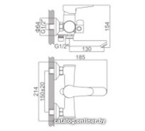 Смеситель Loffrey LF83112W белый