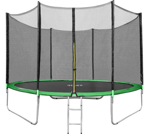 Батут Happy Jump 10ft Pro 312 см с внешней сеткой и лестницей