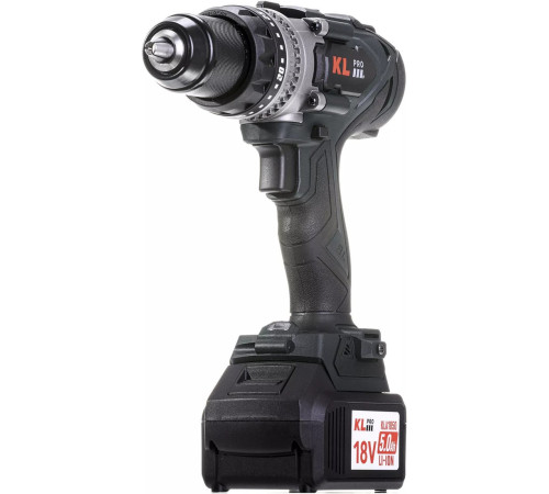 Ударная дрель-шуруповерт KLPRO KLDM18BHX-50 с 2-мя АКБ, кейс