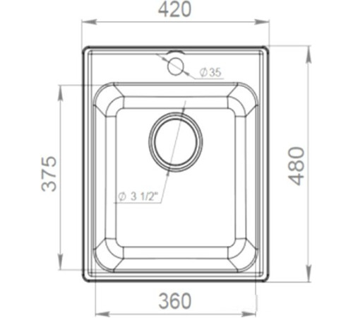 Кухонная мойка GranFest QUARZ Z-17 песочный