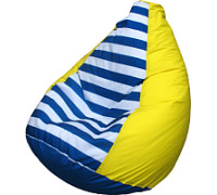 Кресло-мешок Flagman Груша Мини L Г0.1-0717 желтый/полосатый