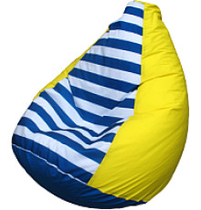 Кресло-мешок Flagman Груша Мини L Г0.1-0717 желтый/полосатый