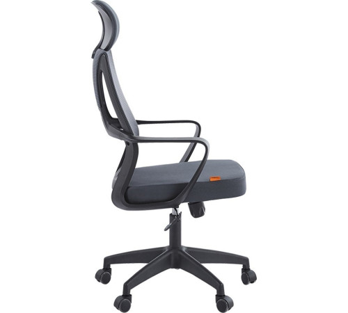 Офисное кресло CHAIRMAN CH636 ткань, черный пластик/темно-серый