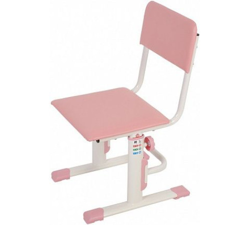 Ученический стул Polini Kids City/Smart L белый/розовый