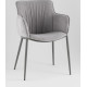 Стул с подлокотниками Stool Group Твигги LV-118-RlS-08-7005 шенилл серый/серый