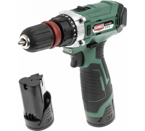 Дрель-шуруповерт Hammer ACD122QC с 2-мя АКБ, кейс