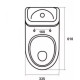 Унитаз Sanita Идеал WC.CC/Ideal/2-DM/WHT.G/S1