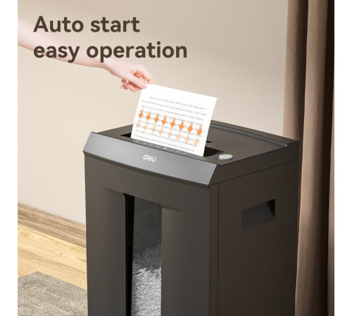 Шредер Deli ET095 серый