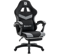 Игровое геймерское кресло Defender Runa Pro черный/серый