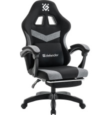Игровое геймерское кресло Defender Runa Pro черный/серый