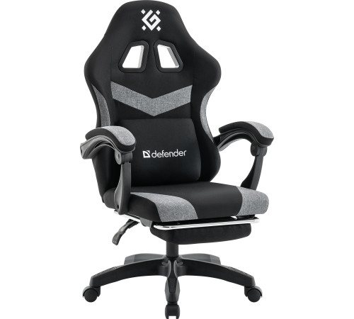 Игровое геймерское кресло Defender Runa Pro черный/серый