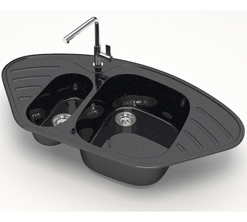 Кухонная мойка MARRBAXX Карельский камень модель 23/Q4 F023Q004 черный