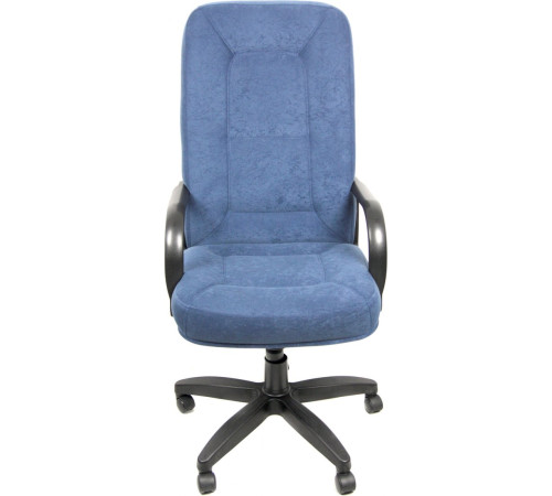 Офисное кресло Деловая обстановка Пилот Стандарт флок синий
