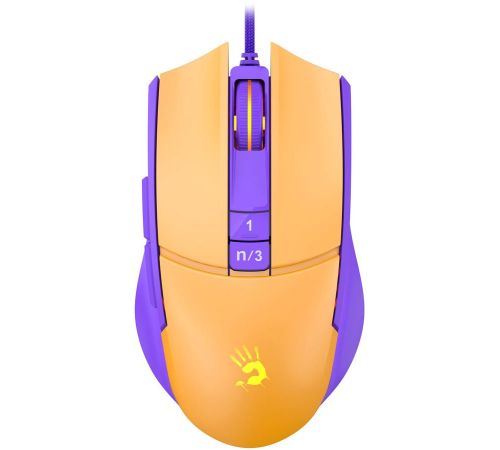 Игровая мышь A4Tech Bloody L65 Max желтый/фиолетовый