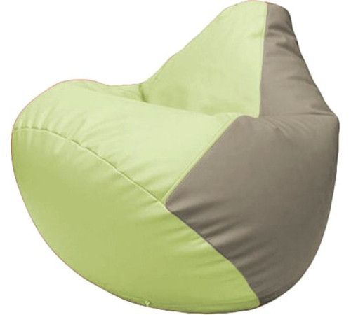 Кресло-мешок Flagman Груша Макси Г2.3-0402 светло-салатовый/светло-серый