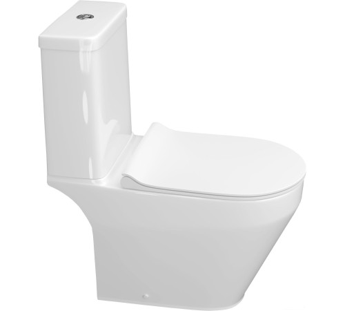 Унитаз напольный Керамин Бари R Бергамо Slim с микролифтом, 2-режимный слив