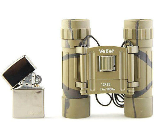 Бинокль Veber БН 12x25 Sport камуфляж