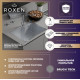 Кухонная мойка Roxen Simple 560220-50 сатин с коландером и дозатором
