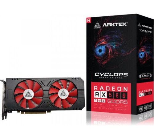 Видеокарта Arktek Cyclops Radeon RX 580 8GB GDDR5 V4 AKR580D5S8GH1