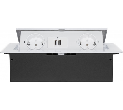 Сетевой фильтр CACTUS CS-SOCKET-EU/USBA-WH