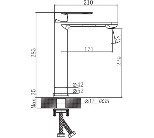 Смеситель Lauter Moon 21СK81691C