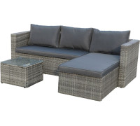 Набор садовой мебели Garden Story Окланд GS004 ротанг серый/серый
