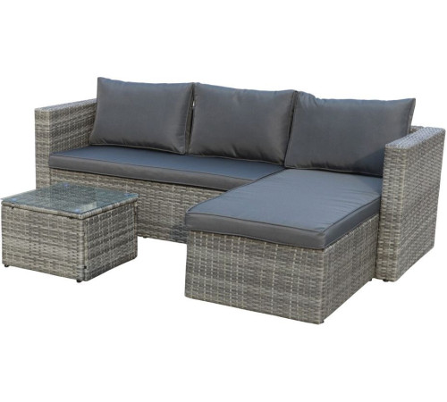 Набор садовой мебели Garden Story Окланд GS004 ротанг серый/серый