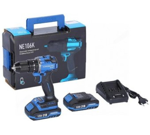 Ударная дрель-шуруповерт Nordberg NE106K с 2-мя АКБ, кейс