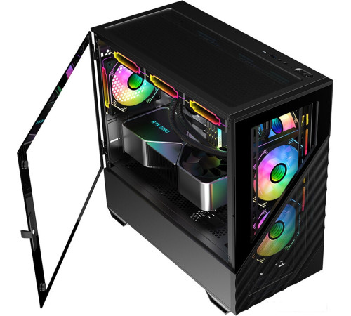 Корпус 1stPlayer DK D7 D7-BK-3F1