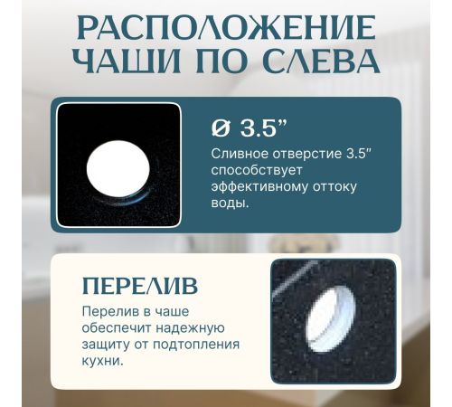 Кухонная мойка Saniteco Fortis черный
