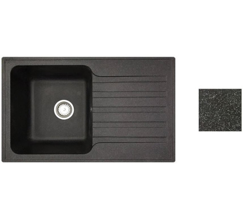 Кухонная мойка БелЭворс Styl R черный, без сифона