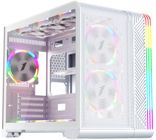 Корпус 1stPlayer VT6 с тремя вентиляторами F7, белый