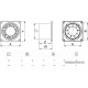 Осевой вентилятор Awenta Disk 100 WWD100