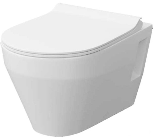 Унитаз подвесной Керамин Бари сиденье дюропласт с микролифтом Бергамо Slim ЖС