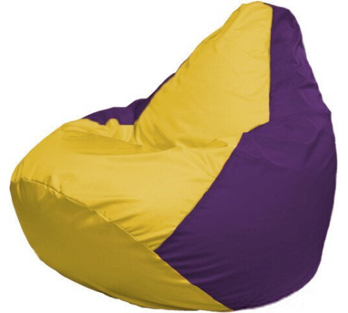 Кресло-мешок Flagman Груша Макси Г2.1-247 фиолетовый/желтый