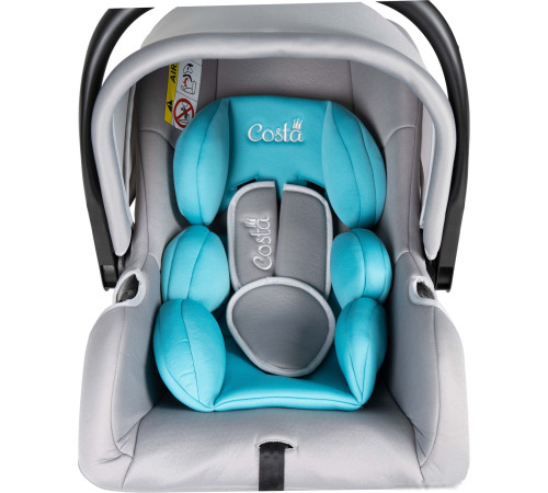 Детское автокресло Costa HA-01 серый/мятный
