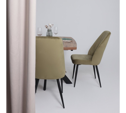 Стул Мамадома Leonard M d12 Olive Lux/черный