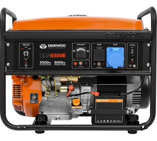 Бензиновый генератор  Daewoo Power GDA 6500E