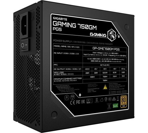 Блок питания Gigabyte Gaming 750GM PG5
