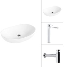 Умывальник Lauter 21502 + Reef 21CK8678C с сифоном 21635CH хром