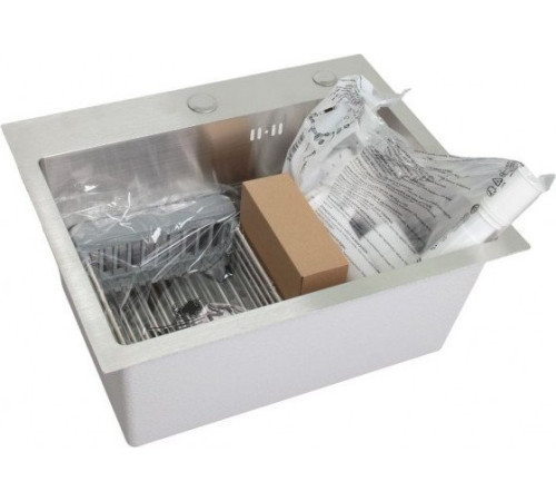 Кухонная мойка Wisent WS-35044/GER013 с сифоном, дозатором и коландером