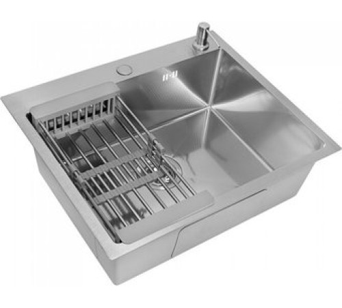 Кухонная мойка Diamond 600*500, коландер, дозатор SATIN DECOR