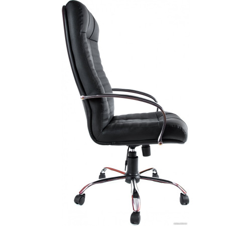 Офисное кресло Деловая обстановка Атлант Хром СХН кожа черный