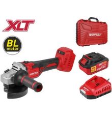 Угловая шлифмашина Wortex CAG 1812 S ALL1 XLT SET 2329179 с 1-им АКБ, кейс