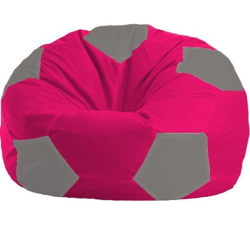 Кресло-мешок Flagman Мяч Стандарт М1.1-374 малиновый/серый